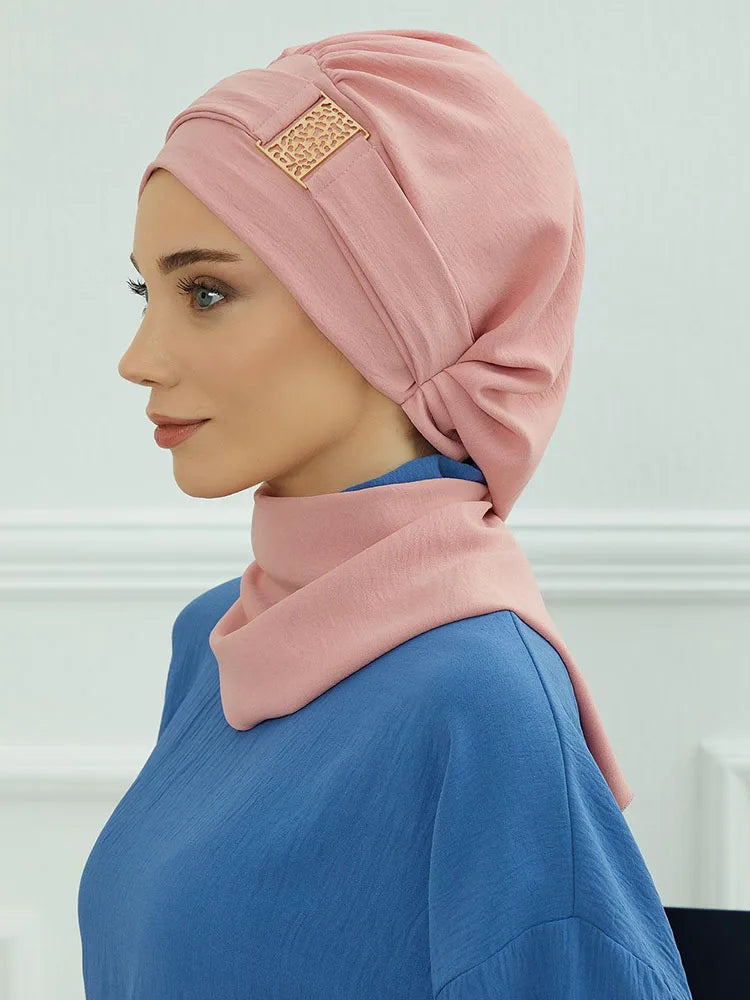 Plain Muslim Hat Inner Jersey Hijabs Women Turkey