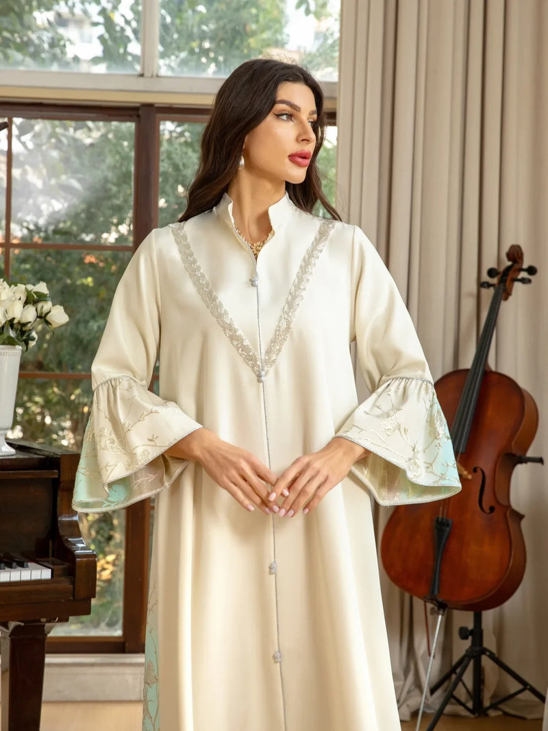 Muslim Dress Woman Long Sleeve Abayas