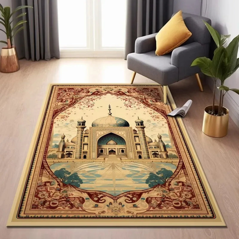 Muslim Ramadan Comfortable Prayer Rugs Skin-friendly