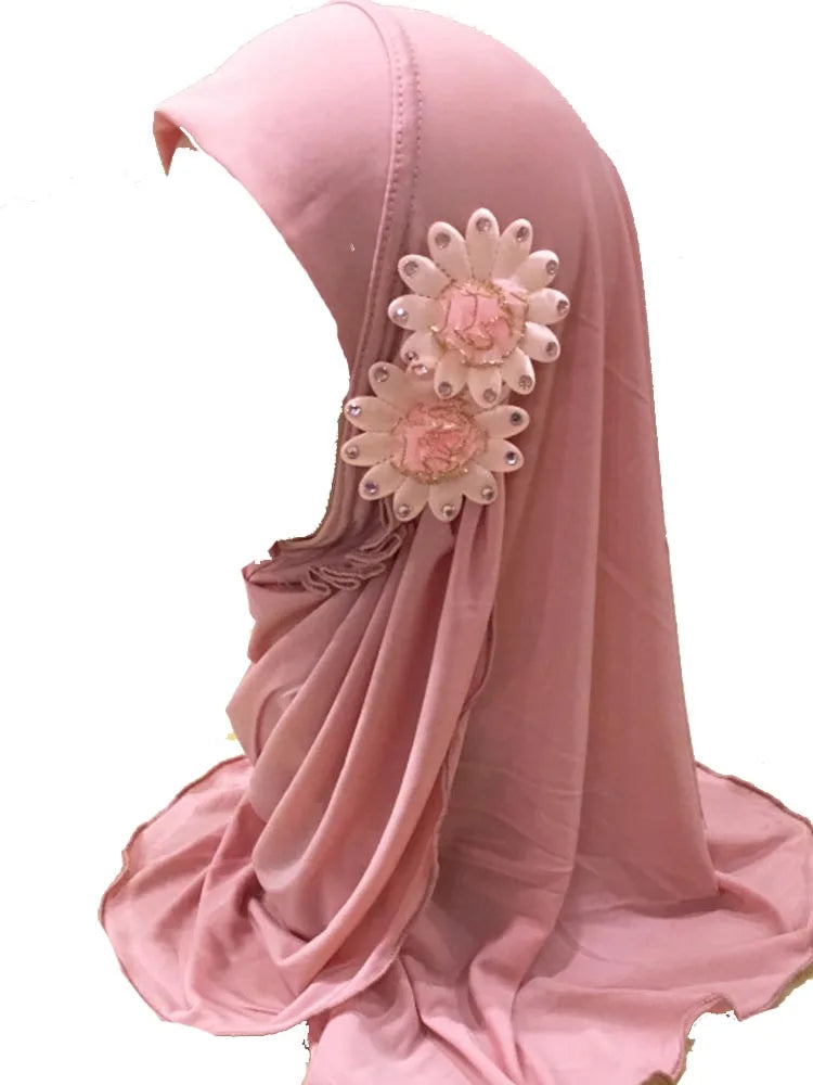 BOHOWAII Instant Hijabs for Muslim Girl 2-7years Turbans