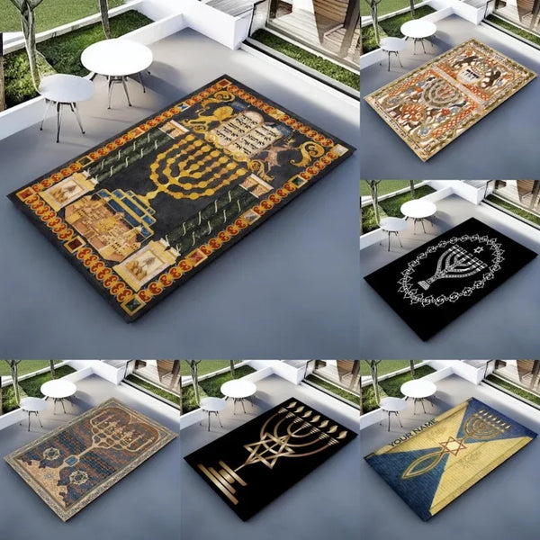 Hebrew Prayer Rugs and Carpets Area Floor Mats