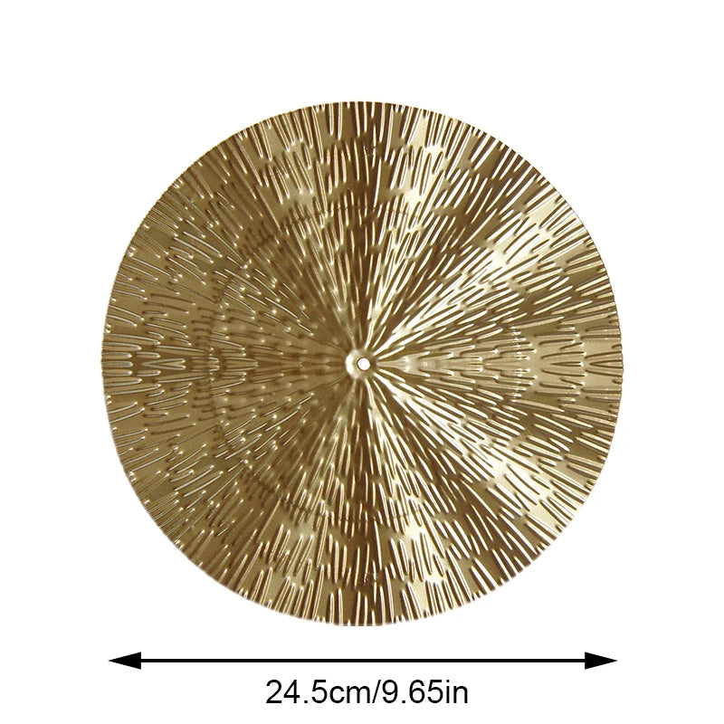 Nordic Modern Luxury Gold Round Wall Decoration Pendant Irregular Iron Disc Wall Hanging Wall Ornaments Living Room Home Decor