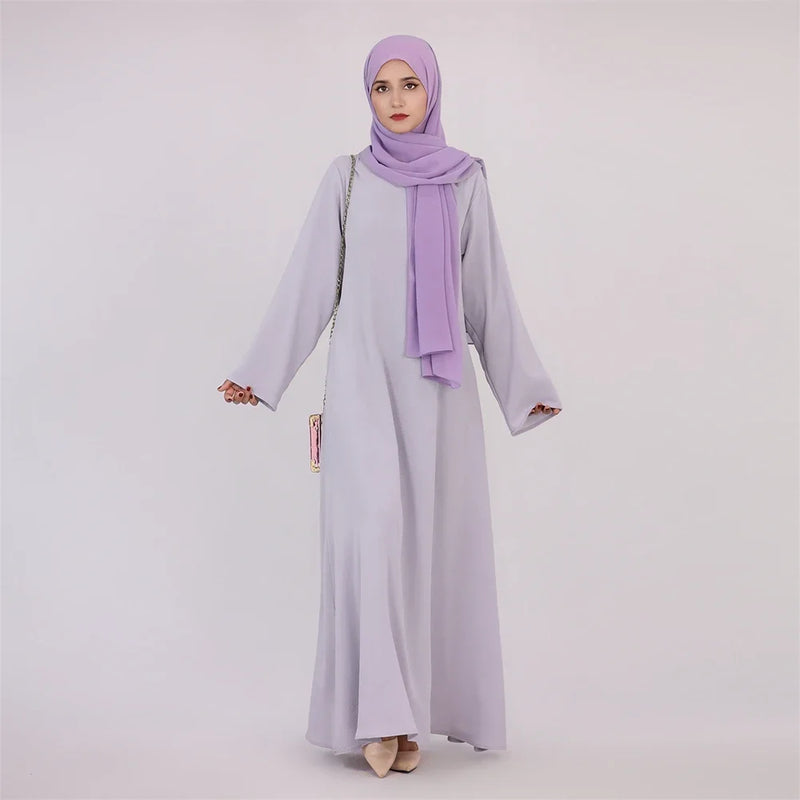 Abaya Muslim Kaftan with Pockets for Women