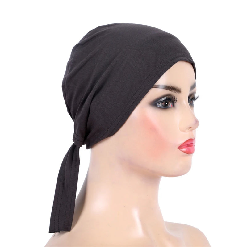 Under scarf Turban Tube Bone Bonnet Muslim Hijab Hat