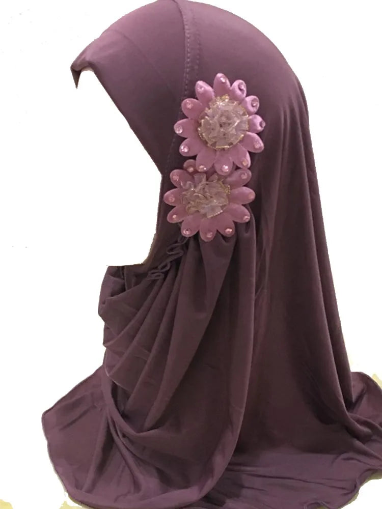 BOHOWAII Instant Hijabs for Muslim Girl 2-7years Turbans