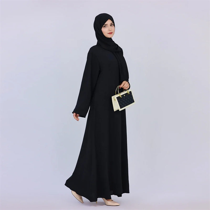 Abaya Muslim Kaftan with Pockets for Women