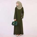 Abaya Muslim Kaftan with Pockets for Women