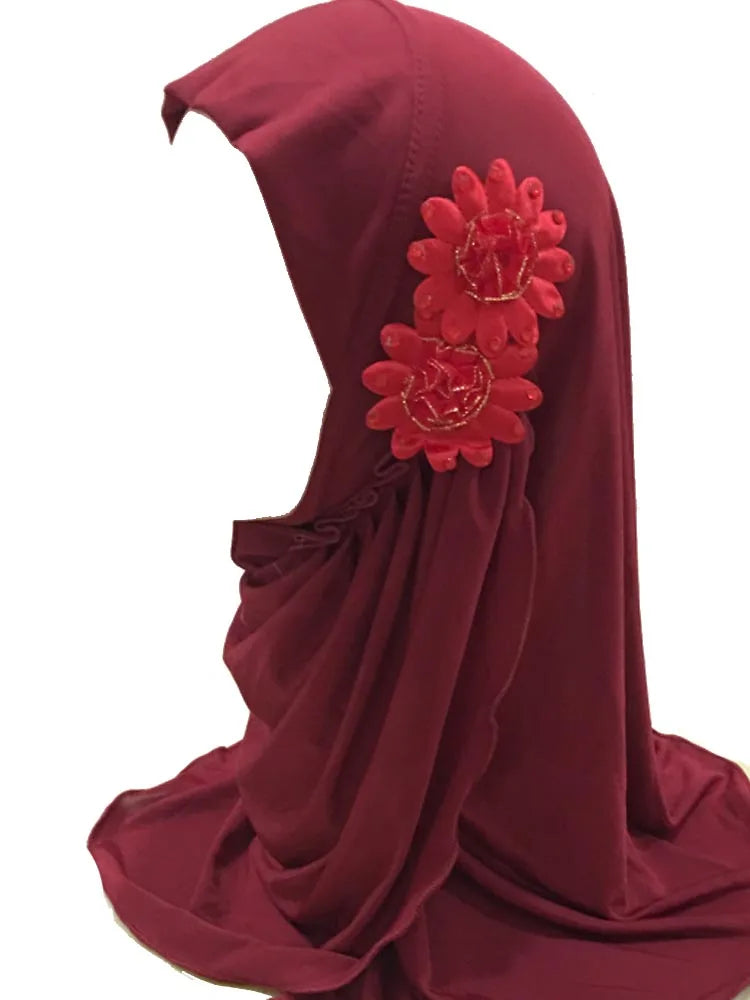 BOHOWAII Instant Hijabs for Muslim Girl 2-7years Turbans