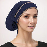 Double Row Rhinestone Hijabs