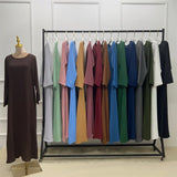 Abaya Muslim Kaftan with Pockets for Women
