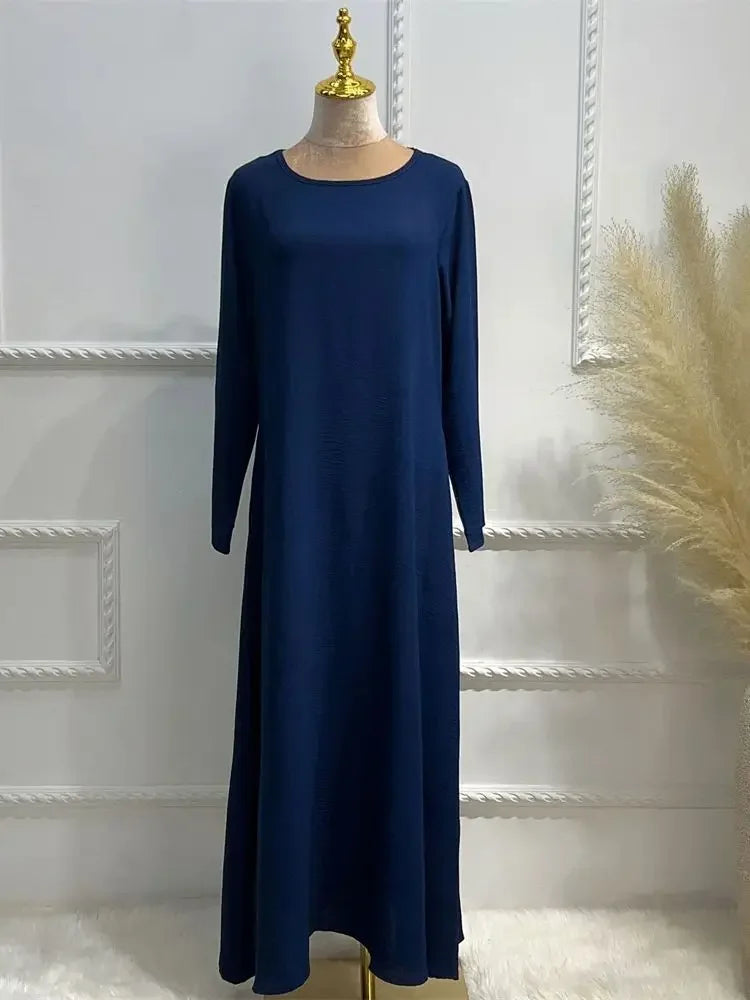Abaya Muslim Kaftan with Pockets for Women