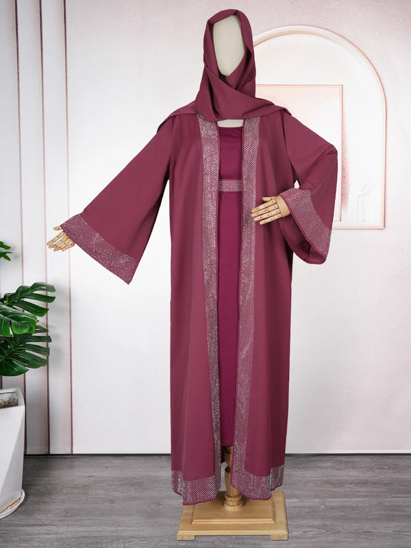 Abayas For Women Dubai Luxury Chiffon Boubou