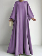 Abaya Ramadan Solid Bishop Sleeve Kebaya