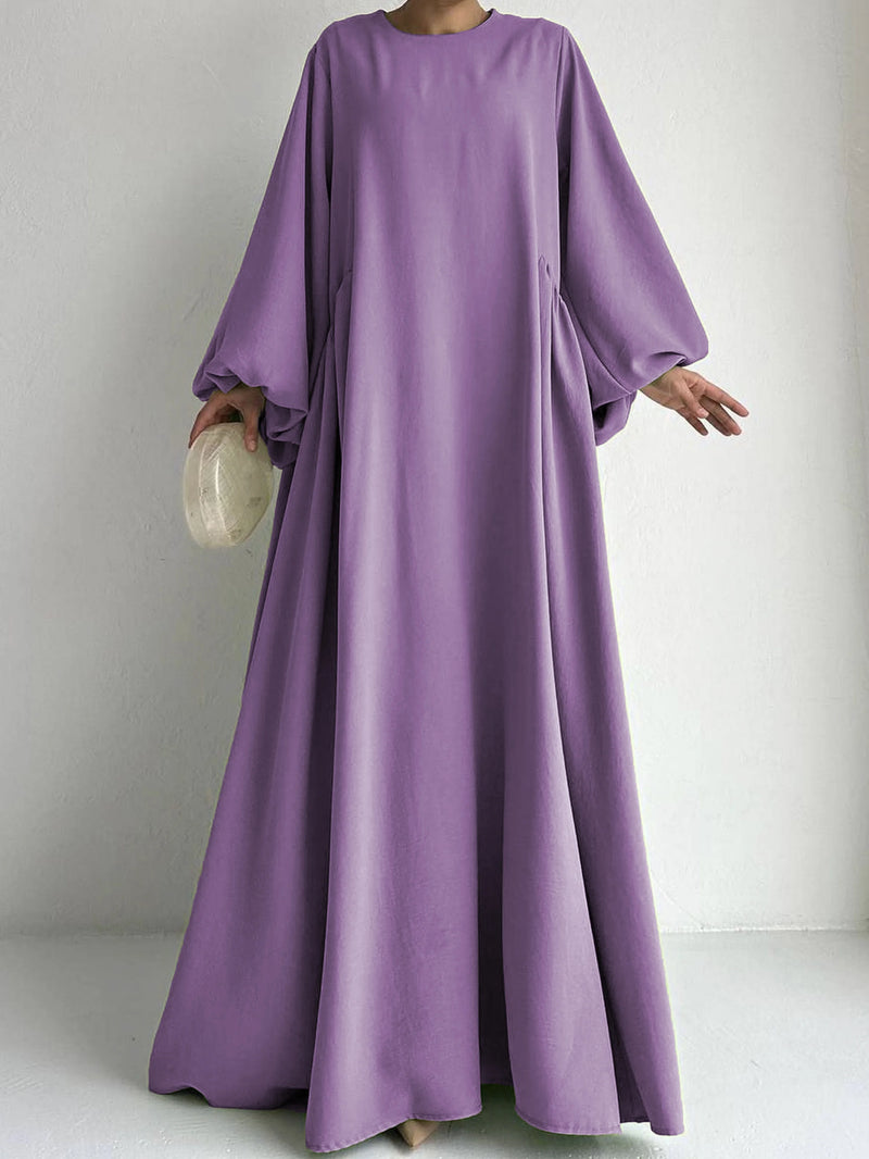 Abaya Ramadan Solid Bishop Sleeve Kebaya
