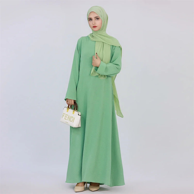 Abaya Muslim Kaftan with Pockets for Women
