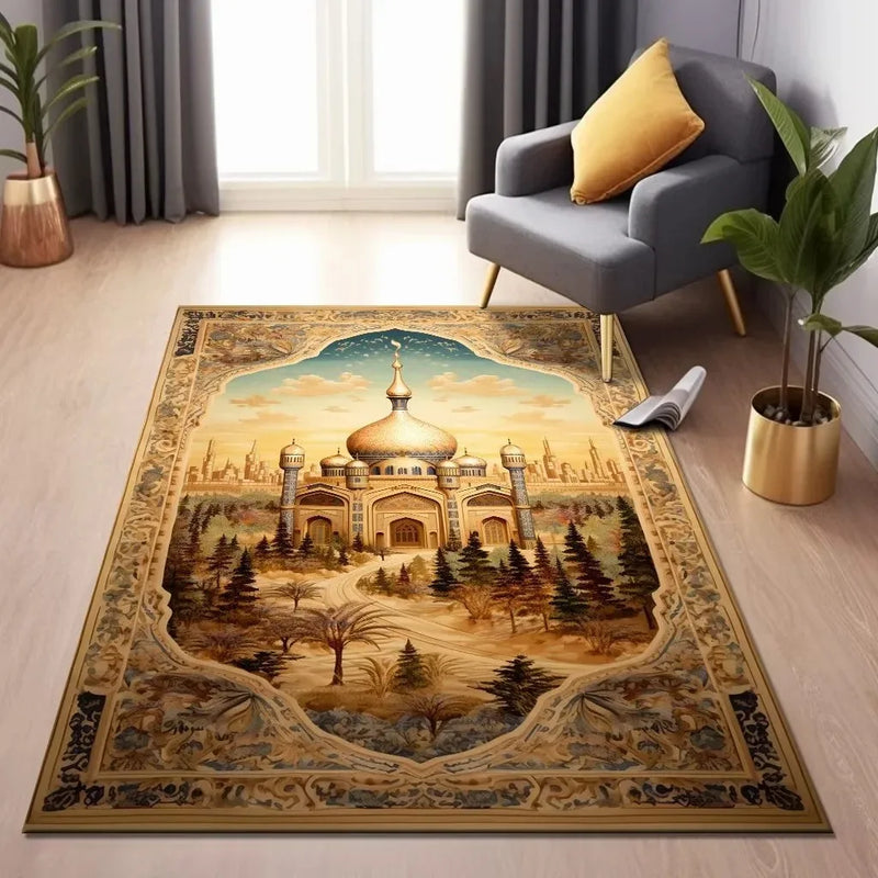 Muslim Ramadan Comfortable Prayer Rugs Skin-friendly