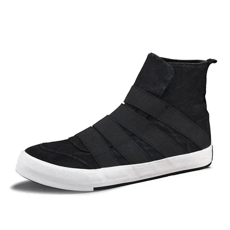 Men's Shoes  New Korean Version High-top Shoes Slip-on Canvas Shoes Men's Casual Sports  Breathable 2024