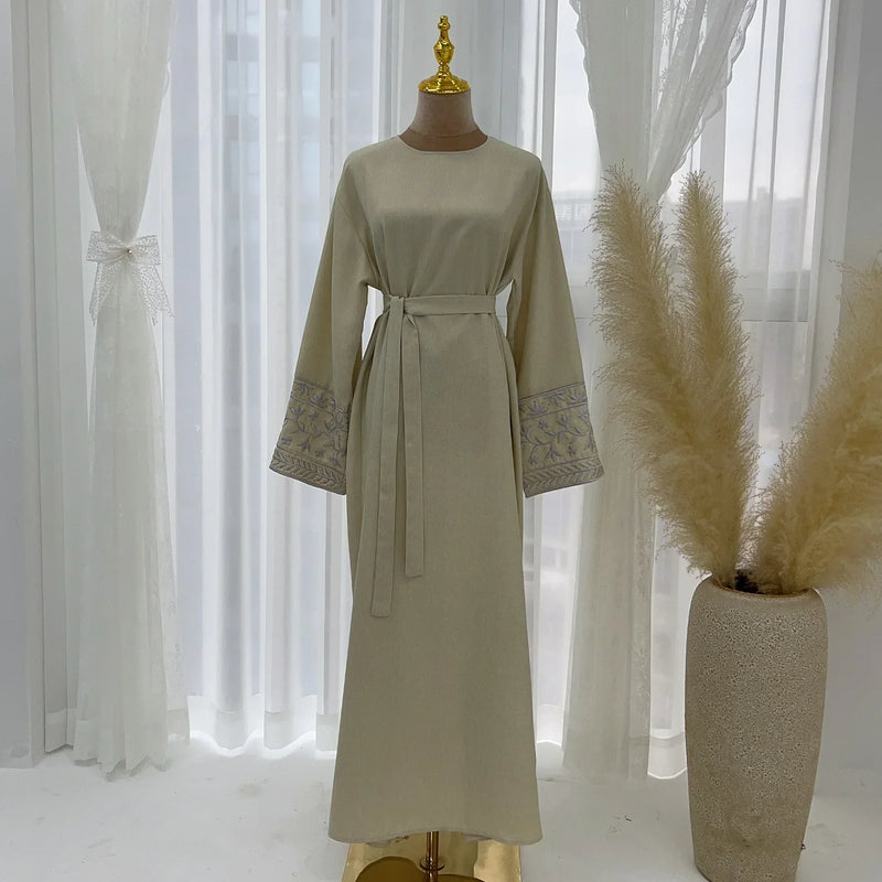 Turkish Solid Muslim Dresses