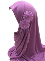 BOHOWAII Instant Hijabs for Muslim Girl 2-7years Turbans