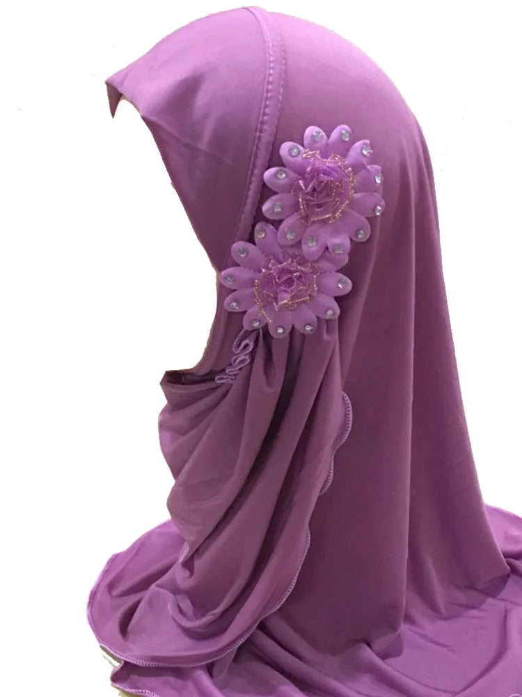 BOHOWAII Instant Hijabs for Muslim Girl 2-7years Turbans