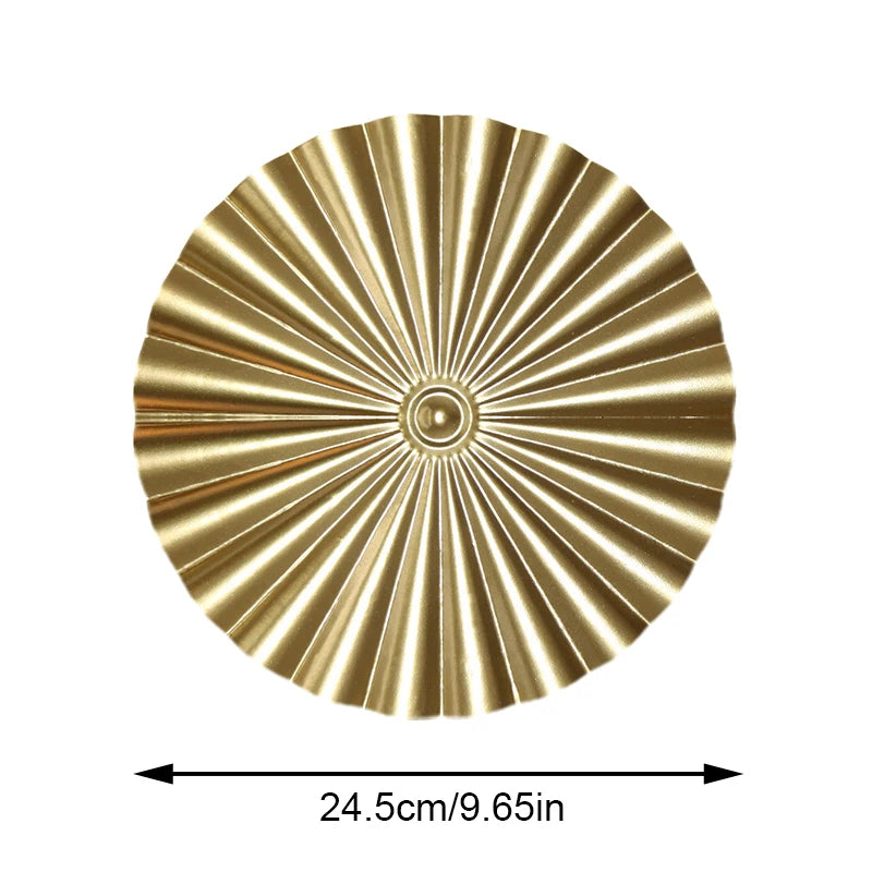 Nordic Modern Luxury Gold Round Wall Decoration Pendant Irregular Iron Disc Wall Hanging Wall Ornaments Living Room Home Decor