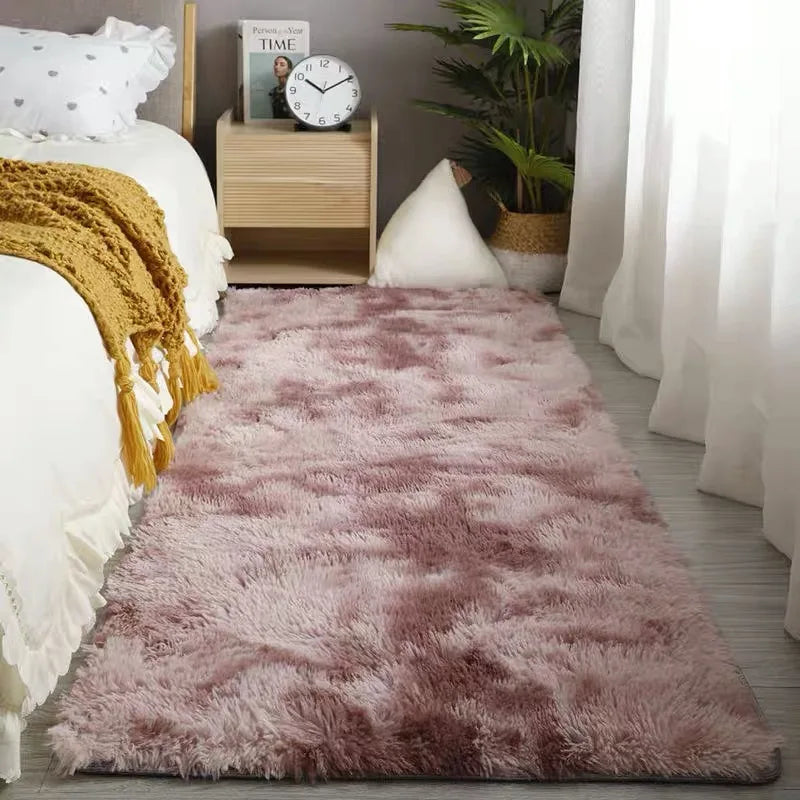 Plush Area Rug Bedroom Carpet Super Soft Foot Bedside