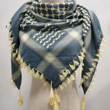 Y3NE Fringed Arab Scarf Shemagh Head Wrap Arabian Desert Headscarf Ethnic Headwear