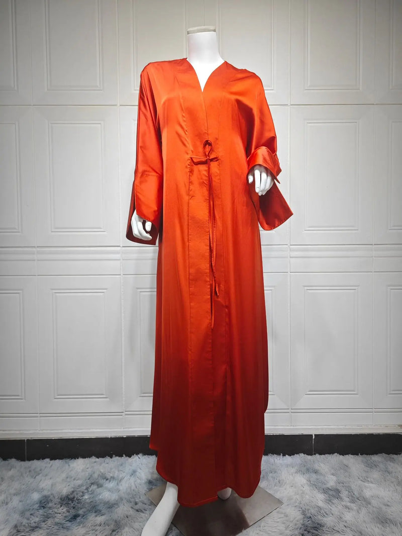 Eid Muslim Abaya for Women Cardigan Robe Jalabiya