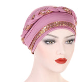 Women Fashion Braid Hijabs Muslim Turban Elegant