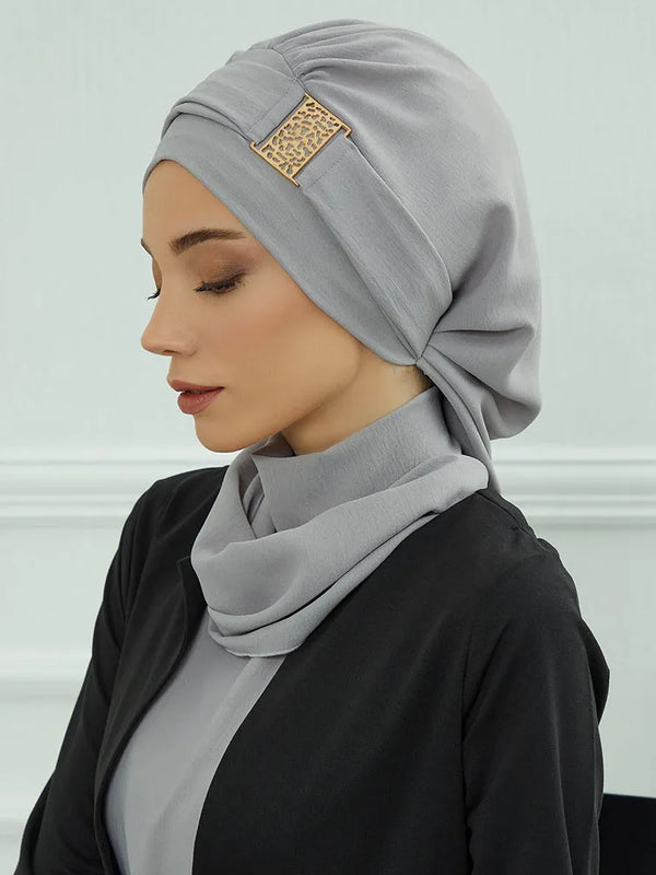 Plain Muslim Hat Inner Jersey Hijabs Women Turkey