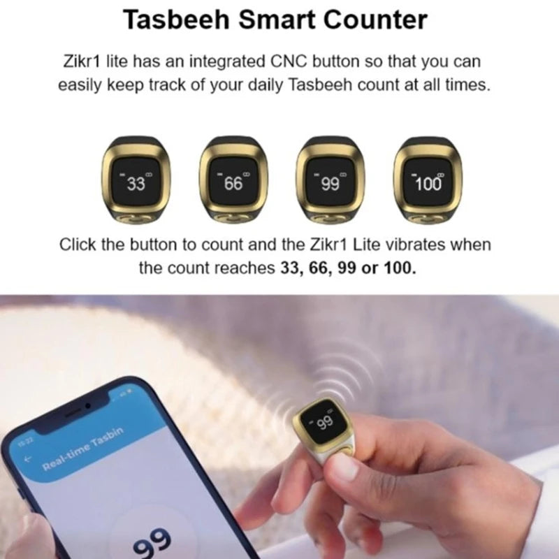 Electronic Prayer Counter with Prayer Time Reminder Digital Tasbih Tally Counter