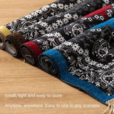 Women Men Muslim Prayer Rug Worship Kneel Printed Floor