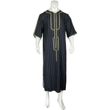 Muslim Men Clothing Galabia Islam Thobe Oman Robes Pocket