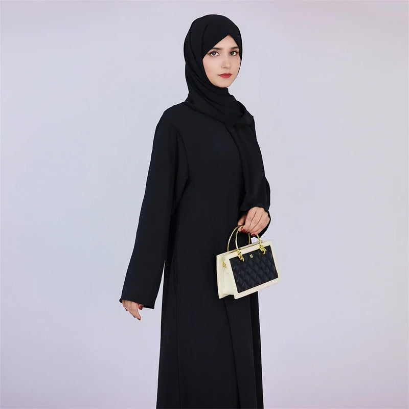 Abaya Muslim Kaftan with Pockets for Women