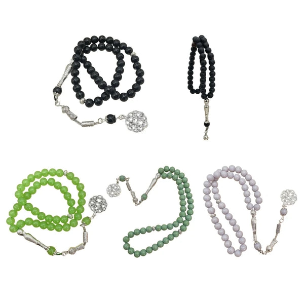 Stylish Prayer Beads Bracelet 45 Beads Rosary Tasbih Wristchain Eid Gift