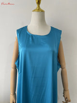 Fashion Silky Inside dress Muslim Dresses Sleeveless