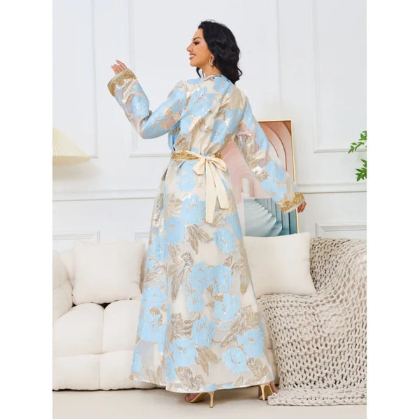 Arabic Lace V Neck Heavy Beaded Women Evening Dress Muslim A-line Delicate Birthday Prom Elegant 2-pieces Customized Dubai Robe