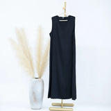 Fashion Silky Inside dress Muslim Dresses Sleeveless