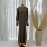 Turkish Solid Muslim Dresses