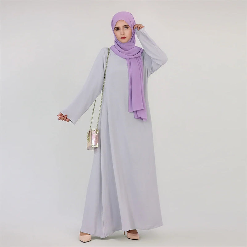 Abaya Muslim Kaftan with Pockets for Women