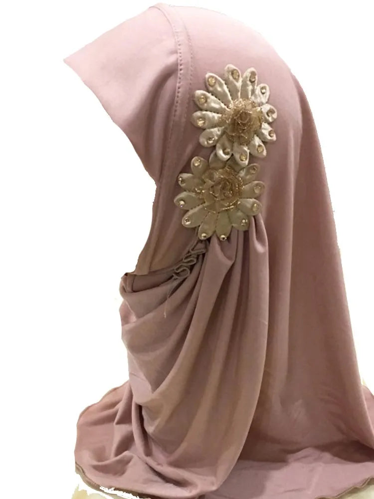 BOHOWAII Instant Hijabs for Muslim Girl 2-7years Turbans