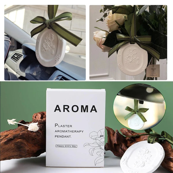 Solid Aroma Diffuser Gypsum Embossed Flower Fragrance