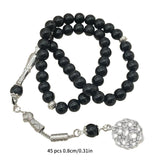 Stylish Prayer Beads Bracelet 45 Beads Rosary Tasbih Wristchain Eid Gift