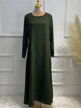 Abaya Muslim Kaftan with Pockets for Women