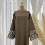 Turkish Solid Muslim Dresses