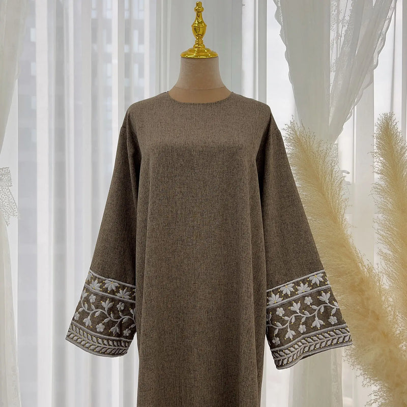 Turkish Solid Muslim Dresses