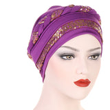 Women Fashion Braid Hijabs Muslim Turban Elegant
