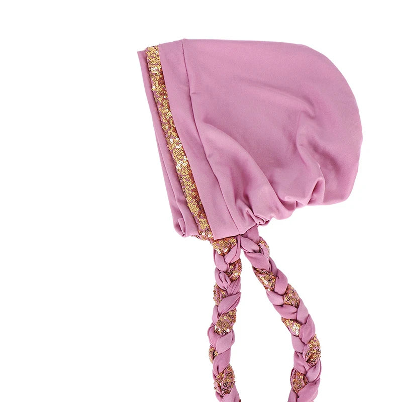 Women Fashion Braid Hijabs Muslim Turban Elegant