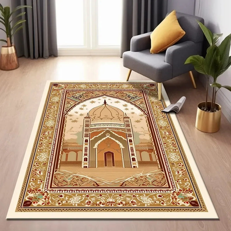 Muslim Ramadan Comfortable Prayer Rugs Skin-friendly