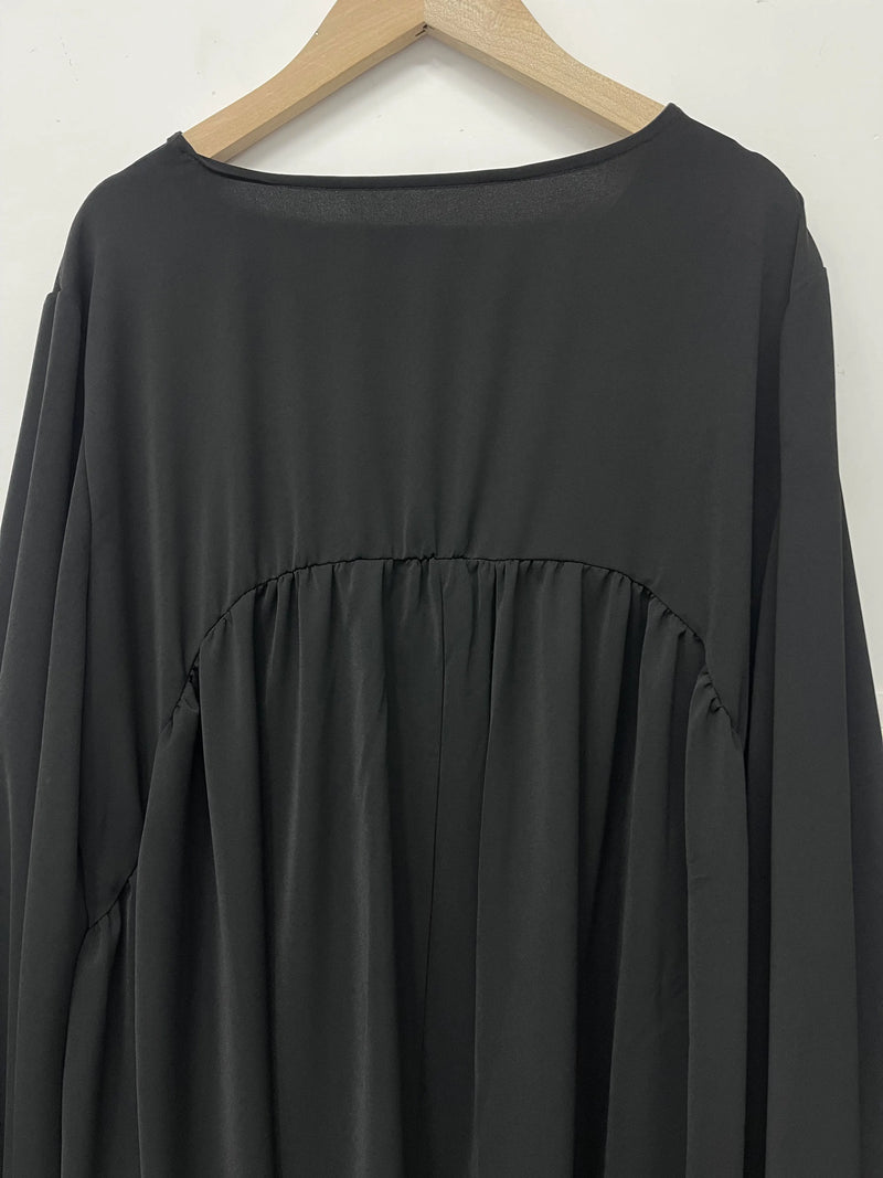 Abaya Ramadan Solid Bishop Sleeve Kebaya